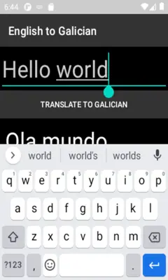 English to Galician Translator android App screenshot 1